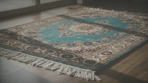 Tapis d'Orient encrassé, avant nettoyage à l'atelier