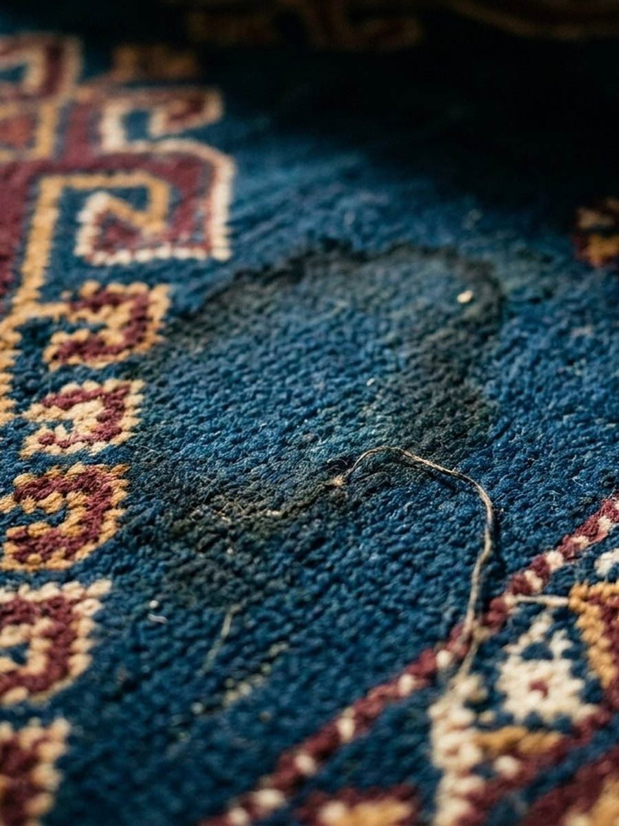 Café sur moquette de bureau : traité dans la journée, il part entièrement.
