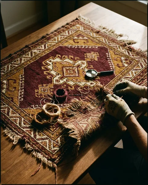 Tapis Boukhara ancien encrassé avant restauration et lavage combinés