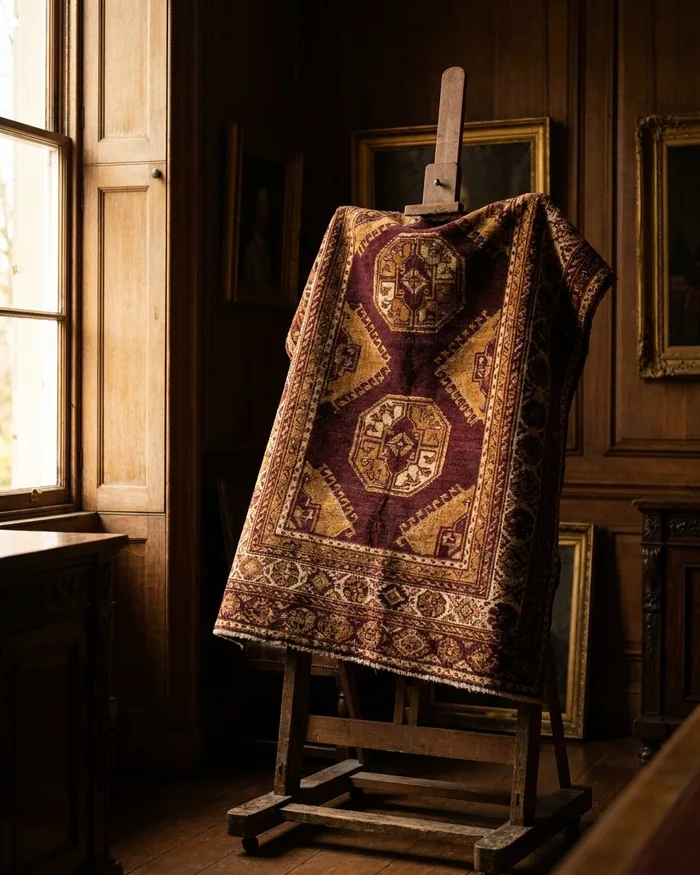 Tapis Boukhara ancien de 1910, exemple de pièce de collection à revendre